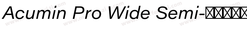 Acumin Pro Wide Semi字体转换